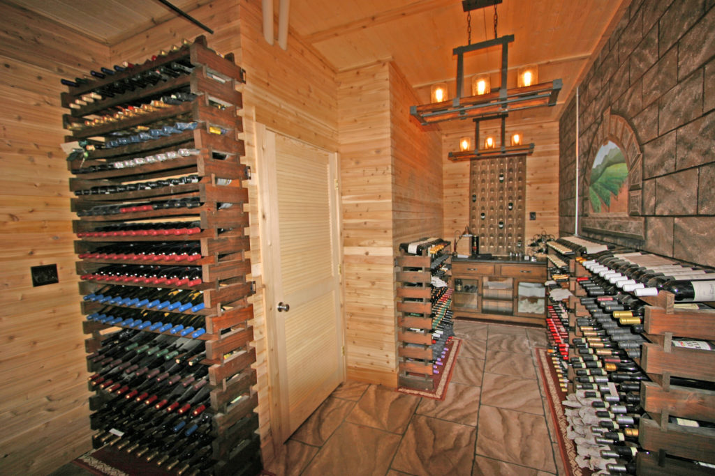 Wine cellar at Wildberry Lodge