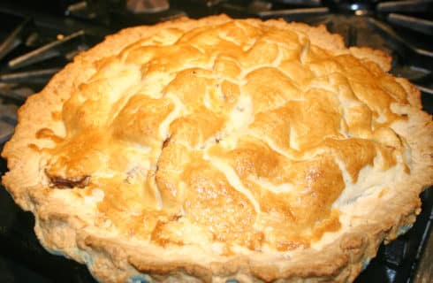 Fresh baked apple pie