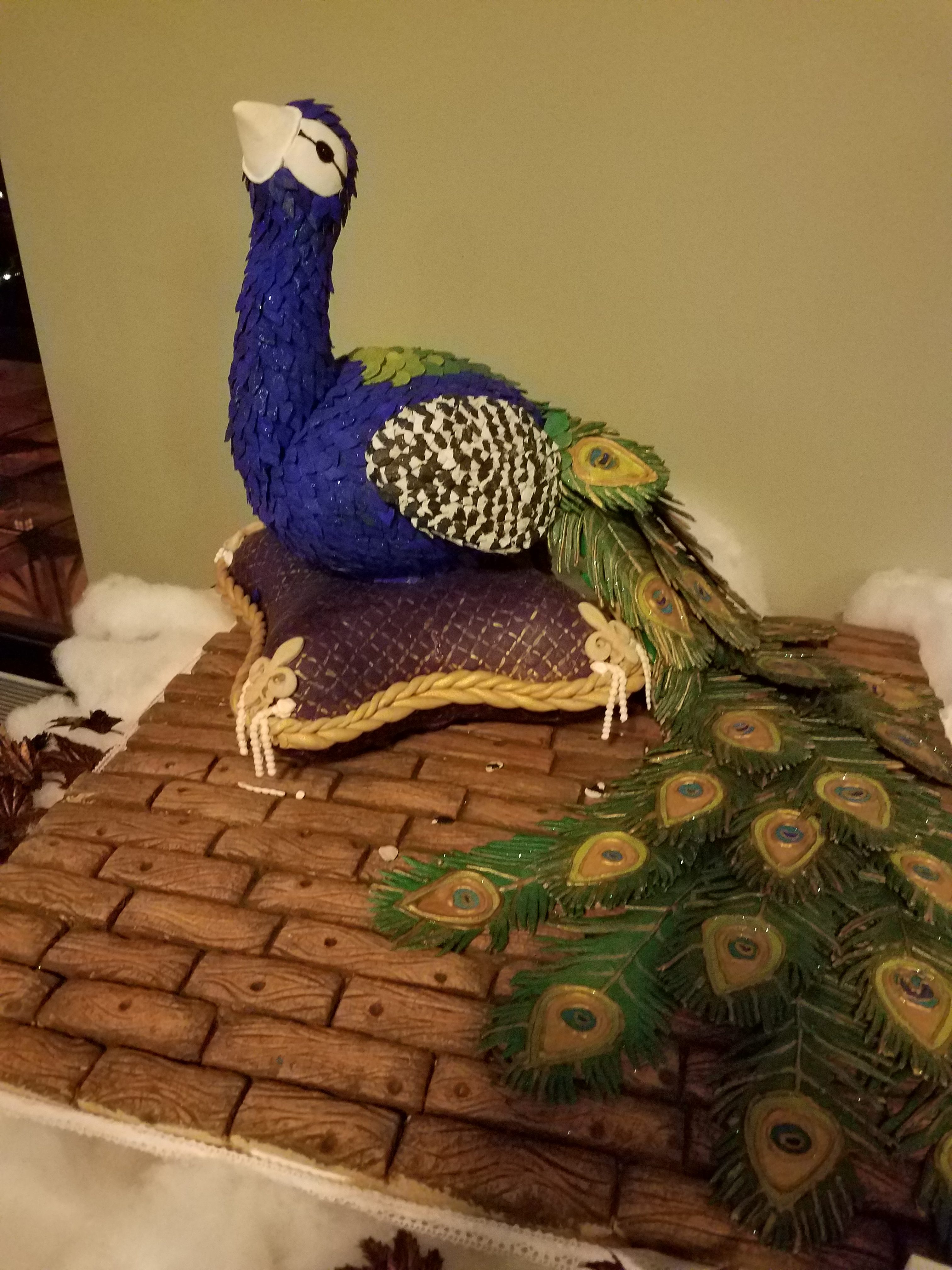 peacock gingerbread