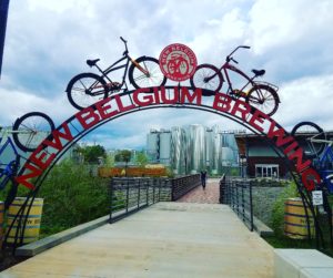 New Belgium Brewery sign and gateway