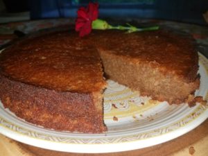 walnut cake finished